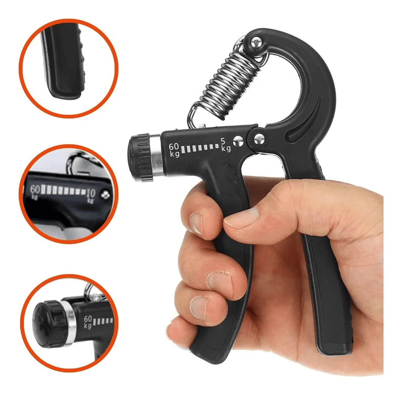 Hand Grip Ultra® - Fortalecedor de Antebraço com Ajuste de Peso Compre 1 Leve 2 Unidades